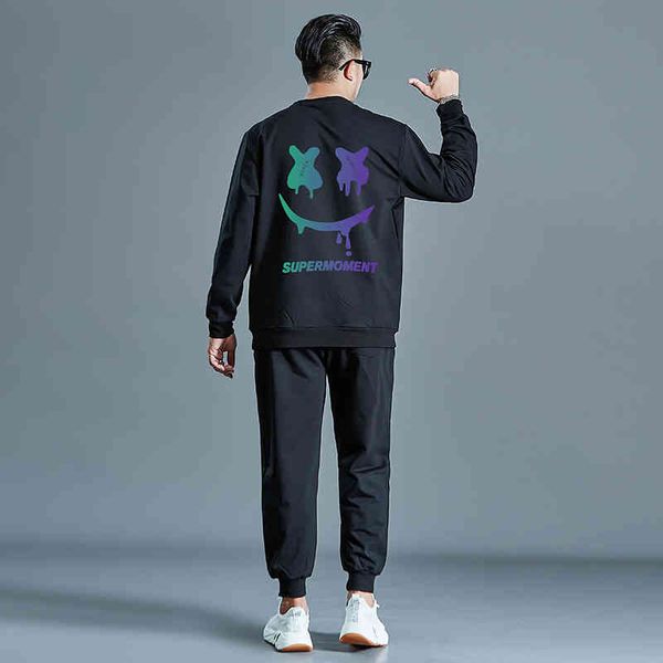 fat 's large size men's sweater set 2021 spring autumn fattening increase the trend of sports and leisure cloth, Gray
fat 's large size men's sweater set 2021 spring autumn fattening increase the trend of sports and leisure cloth, Gray