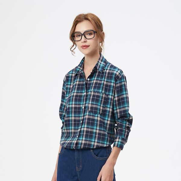 women's blouses & shirts 2021 fresh design women plaid shirt and loose college style casual checked blouse female long sleeve clothes, White
women's blouses & shirts 2021 fresh design women plaid shirt and loose college style casual checked blouse female long sleeve clothes, White