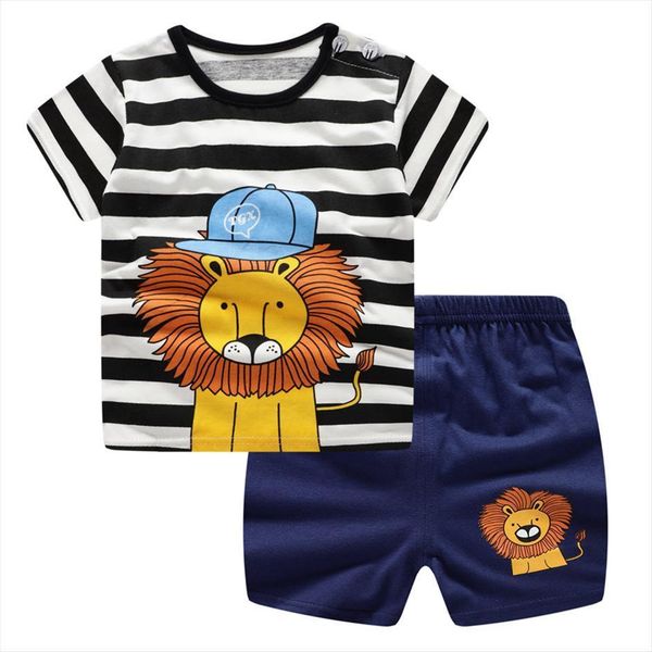 baby boys clothing sets clothes cartoon blue lion king short sleeve infant cotton underwear 2pcs set ds19, White
baby boys clothing sets clothes cartoon blue lion king short sleeve infant cotton underwear 2pcs set ds19, White