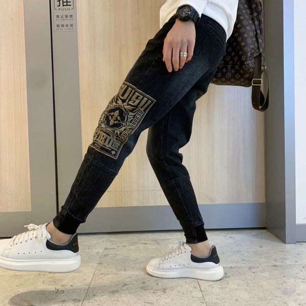 pants, men's jeans, autumn and winter new men's casual pants, slim fit, small feet, harlem pants, fashion brand printed leggings, Blue
pants, men's jeans, autumn and winter new men's casual pants, slim fit, small feet, harlem pants, fashion brand printed leggings, Blue