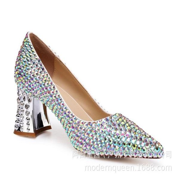 spring handmade thick-heeled high-heeled bridal single shoes rhinestones banquet dress mid-heeled large size women's shoes, Black
spring handmade thick-heeled high-heeled bridal single shoes rhinestones banquet dress mid-heeled large size women's shoes, Black
