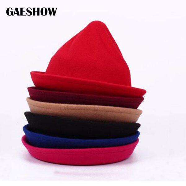 stingy brim hats gaeshow 2021 autumn winter women fedora hat classical cap femme imitation wool witch pointed bowler female, Blue;gray
stingy brim hats gaeshow 2021 autumn winter women fedora hat classical cap femme imitation wool witch pointed bowler female, Blue;gray