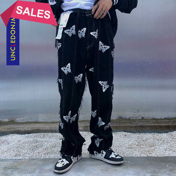 uncledonjm butterfly men's bf harajuku fashion brand hip-hop black denim jeans biker designer trousers t2-b165, Blue
uncledonjm butterfly men's bf harajuku fashion brand hip-hop black denim jeans biker designer trousers t2-b165, Blue