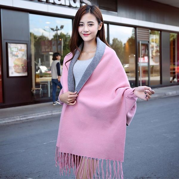 scarves autumn and winter double-sided patchwork scarf thick warm fashion outdoor comfortable soft temperamental shawl, Blue;gray
scarves autumn and winter double-sided patchwork scarf thick warm fashion outdoor comfortable soft temperamental shawl, Blue;gray
