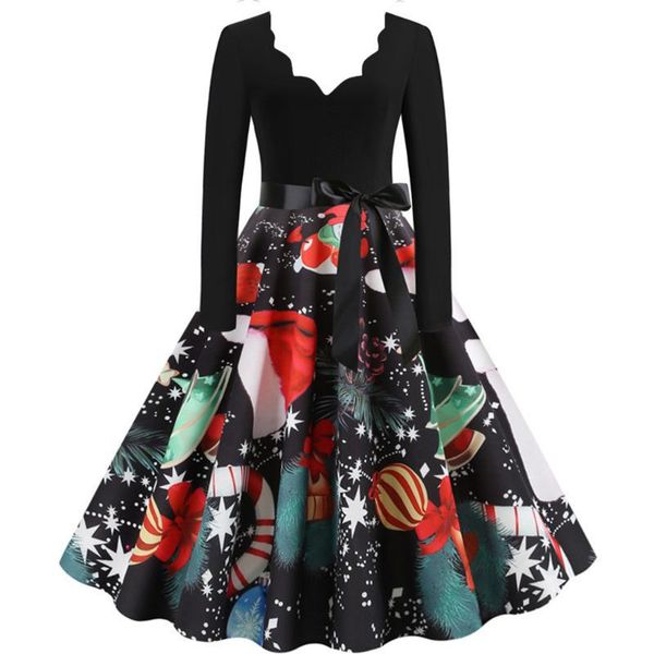 casual dresses christmas dress women black long sleeve musical notes print vintage flare festival clothing vestido, Black;gray
casual dresses christmas dress women black long sleeve musical notes print vintage flare festival clothing vestido, Black;gray