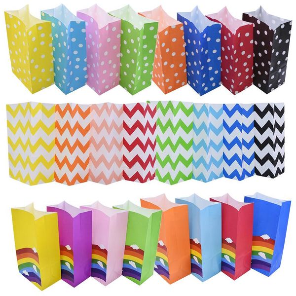 gift wrap 5/10pcs open cookie bags rainbow dots chevron pattern paper bag baking packaging supplies wedding christmas party favor
gift wrap 5/10pcs open cookie bags rainbow dots chevron pattern paper bag baking packaging supplies wedding christmas party favor