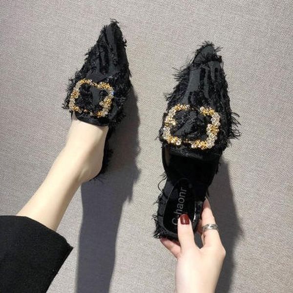 slippers llogai white slides shoes autumn ladies diamond pointed toe brand mules most products women rhinestone, Black
slippers llogai white slides shoes autumn ladies diamond pointed toe brand mules most products women rhinestone, Black