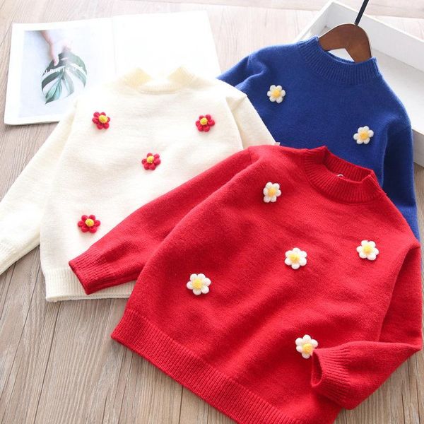 pullover winter girls' three-dimensional flower sweater children's clothing wholesale, Blue
pullover winter girls' three-dimensional flower sweater children's clothing wholesale, Blue