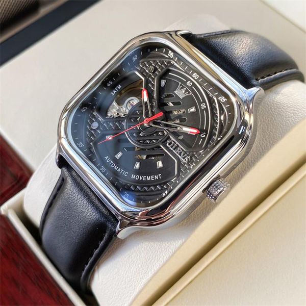 wristwatches men fashion skeleton watch transparent hollow automatic movement leather strap original wristwatch for man reloj, Slivery;brown
wristwatches men fashion skeleton watch transparent hollow automatic movement leather strap original wristwatch for man reloj, Slivery;brown