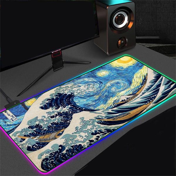 mouse pads & wrist rests japanese ocean wave art rgb big pad game accessories with backlit anti-skid carpet led computer xxl
mouse pads & wrist rests japanese ocean wave art rgb big pad game accessories with backlit anti-skid carpet led computer xxl