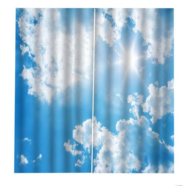 curtain & drapes printing custom any size blue white sky window for living room home
curtain & drapes printing custom any size blue white sky window for living room home