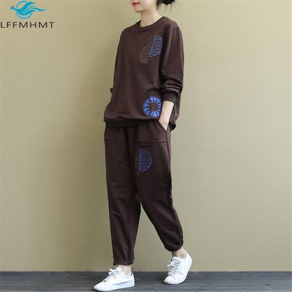 women autumn fleece thick warm fashion large size printed two pieces sets office lady oversized 100kg loose casual pullover set, White
women autumn fleece thick warm fashion large size printed two pieces sets office lady oversized 100kg loose casual pullover set, White