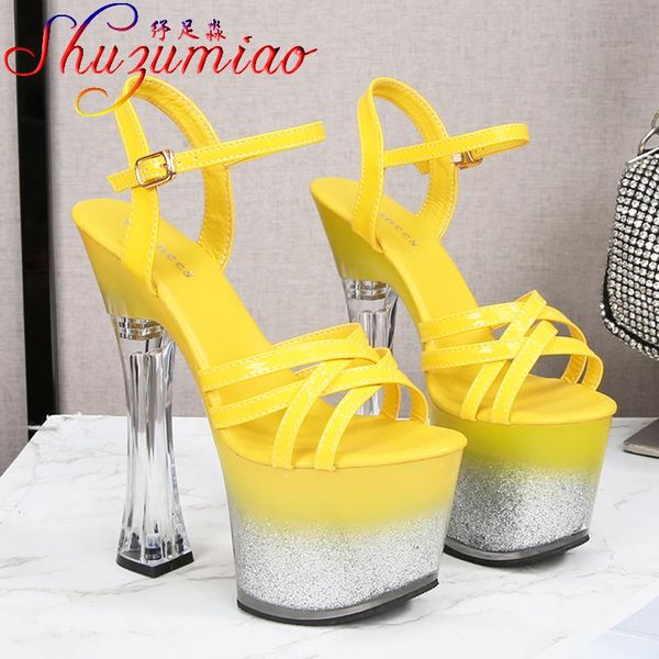 sandals shuzumiao women 2021 summer square heel cross belt high heels 17cm platform ladies stripper wedding shoe, Black
sandals shuzumiao women 2021 summer square heel cross belt high heels 17cm platform ladies stripper wedding shoe, Black