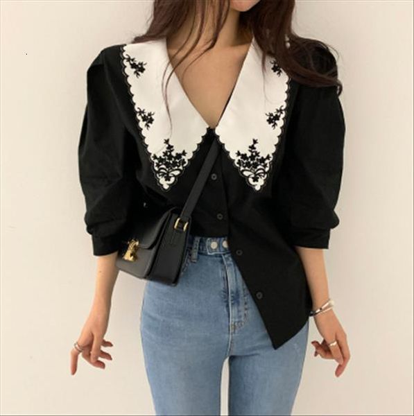 2021 floral stand collar grass embroidery white blouse peter pan collar long sleeve button up shirt school girls sweet plus size top
2021 floral stand collar grass embroidery white blouse peter pan collar long sleeve button up shirt school girls sweet plus size top