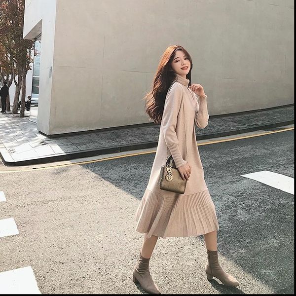 zity women sweater dress casual maxi dress 2021 winter turtleneck knitting party dresses loose long dresses plus size, Black;gray
zity women sweater dress casual maxi dress 2021 winter turtleneck knitting party dresses loose long dresses plus size, Black;gray