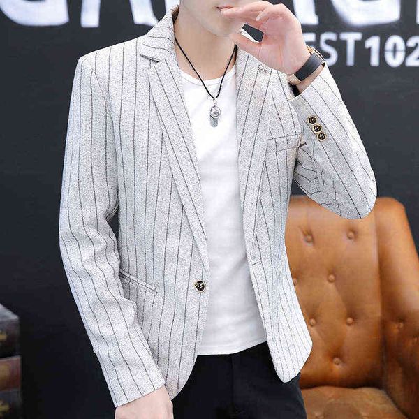 luxury men's suits blazers hong kong brand 2021 student leisure suit coat men's korean version slim fit trend single wtern stripe, White;black
luxury men's suits blazers hong kong brand 2021 student leisure suit coat men's korean version slim fit trend single wtern stripe, White;black