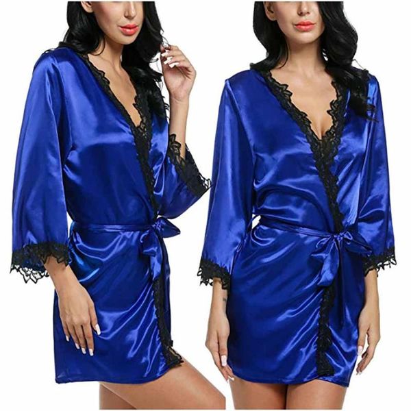 women's sleepwear women robe set lace lingerie dressing gown nightwear bridesmaid robes underwear satin bathrobe nightdress, Black;red
women's sleepwear women robe set lace lingerie dressing gown nightwear bridesmaid robes underwear satin bathrobe nightdress, Black;red