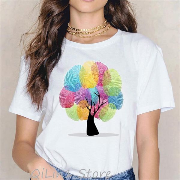clothes novelty tee cute womens t shirt watercolor fingerprint tree printed funny female rainbow tumblr, White
clothes novelty tee cute womens t shirt watercolor fingerprint tree printed funny female rainbow tumblr, White