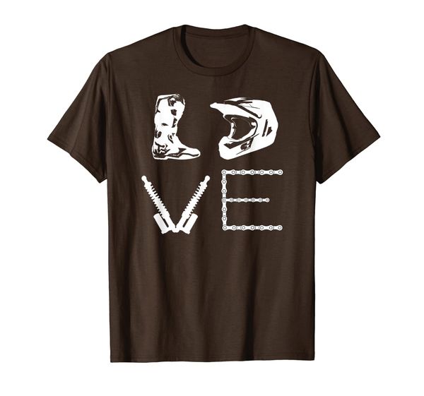 dirt bike love bike t-shirt | motocross enduro shirt, White;black