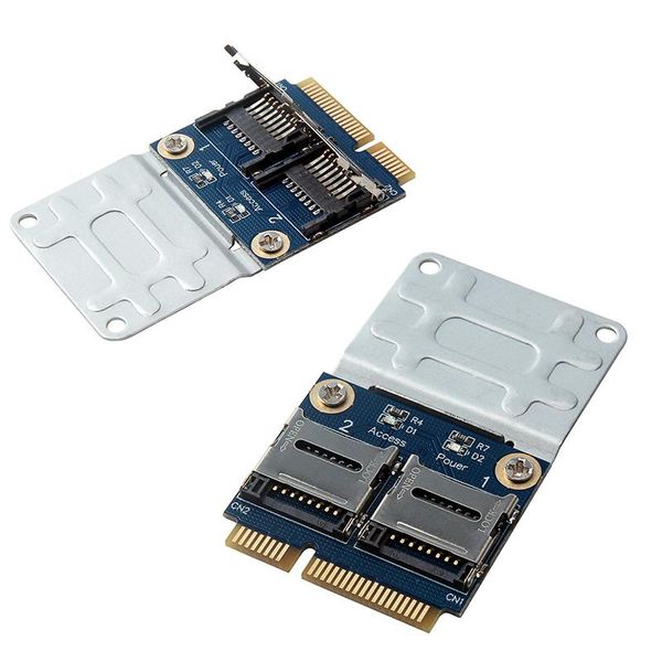 computer cables & connectors riser card pcie to dual tf microsd reader usb2.0 flash for any pci express mini slot laoppc
computer cables & connectors riser card pcie to dual tf microsd reader usb2.0 flash for any pci express mini slot laoppc