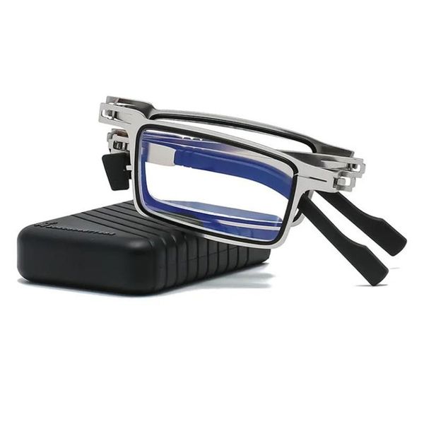 sunglasses portable folding reading glasses ultra thin metal anti blue-ray proof for both men and women, White;black
sunglasses portable folding reading glasses ultra thin metal anti blue-ray proof for both men and women, White;black