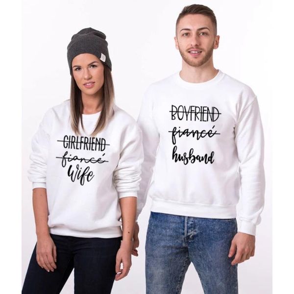 women's hoodies & sweatshirts 1pc women men white sweatshirt girlfriend fiance wife boyfriend husband print clothes vintage couple lo, Black
women's hoodies & sweatshirts 1pc women men white sweatshirt girlfriend fiance wife boyfriend husband print clothes vintage couple lo, Black