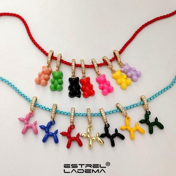 chains 2021 colorful balloon dog gummy bear choker necklace for women zircon animal pendant box chain necklaces collar y2k jewelry, Silver
chains 2021 colorful balloon dog gummy bear choker necklace for women zircon animal pendant box chain necklaces collar y2k jewelry, Silver