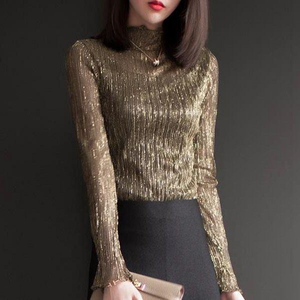 bright gold silk blouse shirt women s autumn winter ladies clothes blusas long sleeve vintage womens and 210601, White
bright gold silk blouse shirt women s autumn winter ladies clothes blusas long sleeve vintage womens and 210601, White