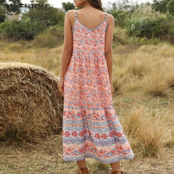 casual dresses women summer dress spring sling v-neck bohemia loose flower floral big swing splice maxi lugentolo, Black;gray
casual dresses women summer dress spring sling v-neck bohemia loose flower floral big swing splice maxi lugentolo, Black;gray