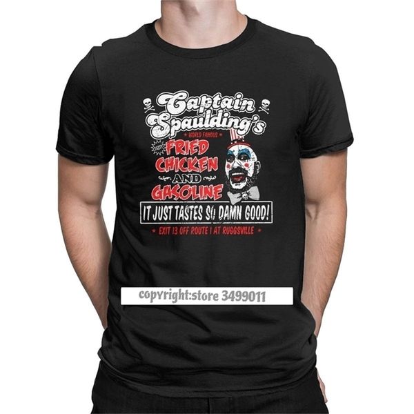 men's captain spaulding fried chicken tshirt devils rejects tee shirt house of 1000 corpses horror halloween gift 210714, White;black
men's captain spaulding fried chicken tshirt devils rejects tee shirt house of 1000 corpses horror halloween gift 210714, White;black