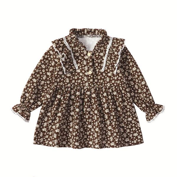 girl's dresses baby girls autumn ruffle dress casual fashion floral print long sleeve o neck buttoned party sweet clothes kids 1-5 year, Red;yellow
girl's dresses baby girls autumn ruffle dress casual fashion floral print long sleeve o neck buttoned party sweet clothes kids 1-5 year, Red;yellow