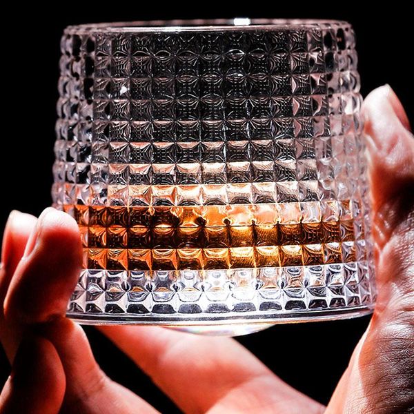 transparent crystal carved glass cup tumbler 360° rotating wine glass for household whiskey wine vodka bar club beer
transparent crystal carved glass cup tumbler 360° rotating wine glass for household whiskey wine vodka bar club beer