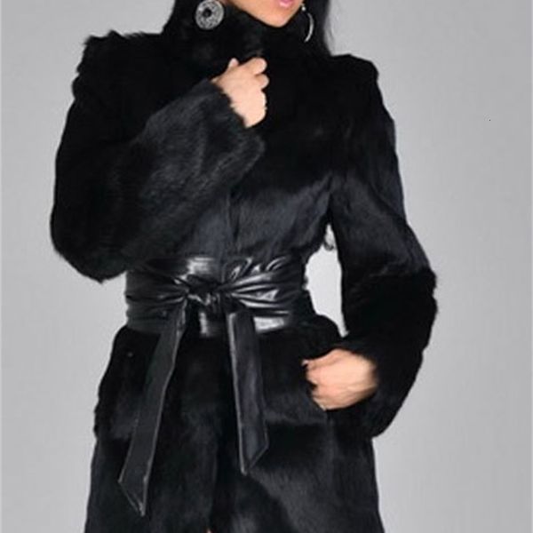 european and american women's autumn winter henning fur fake mink coat fox fur coat in long imitation fur coat, Black
european and american women's autumn winter henning fur fake mink coat fox fur coat in long imitation fur coat, Black