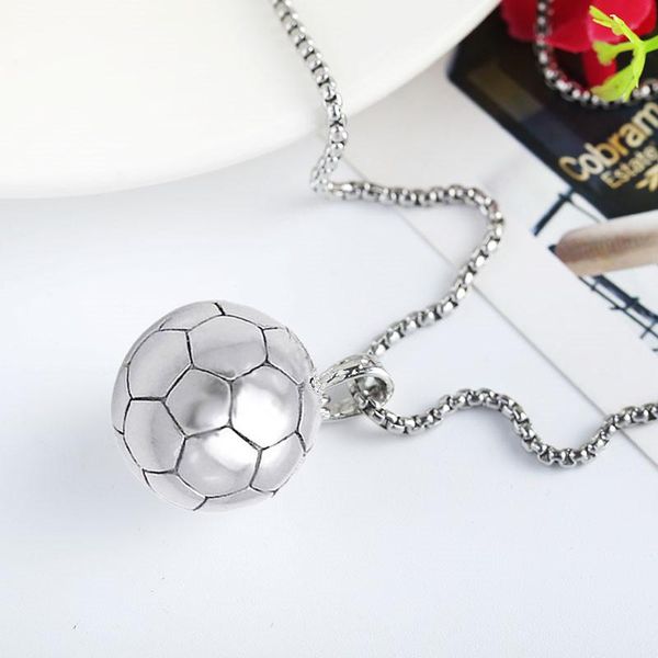 pendant necklaces titanium steel fashion arrival sports soccer ball football necklace metal link chain men women jewelry, Silver
pendant necklaces titanium steel fashion arrival sports soccer ball football necklace metal link chain men women jewelry, Silver