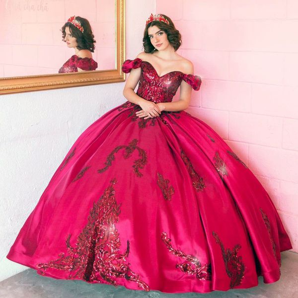 2021 sequined quinceanera dress off shoulder ball gown sweet 16 dress vestidos de 15 anos party gowns custom size, Blue;red
2021 sequined quinceanera dress off shoulder ball gown sweet 16 dress vestidos de 15 anos party gowns custom size, Blue;red