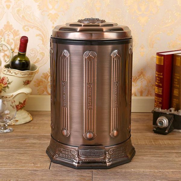 waste bins 10/6l color cobre de metal acero inoxidable basura papelera bote con pie del pedal cesta
waste bins 10/6l color cobre de metal acero inoxidable basura papelera bote con pie del pedal cesta