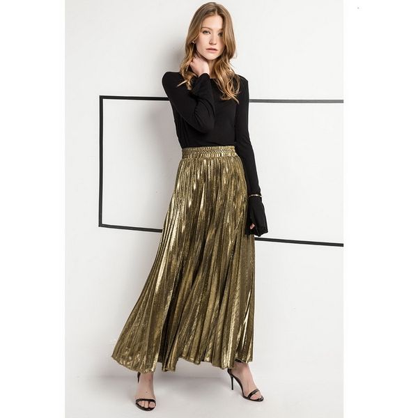2021 new solid color fashion summer women ankle length elegant casual ladies long pleated skirts 77x9, Black
2021 new solid color fashion summer women ankle length elegant casual ladies long pleated skirts 77x9, Black