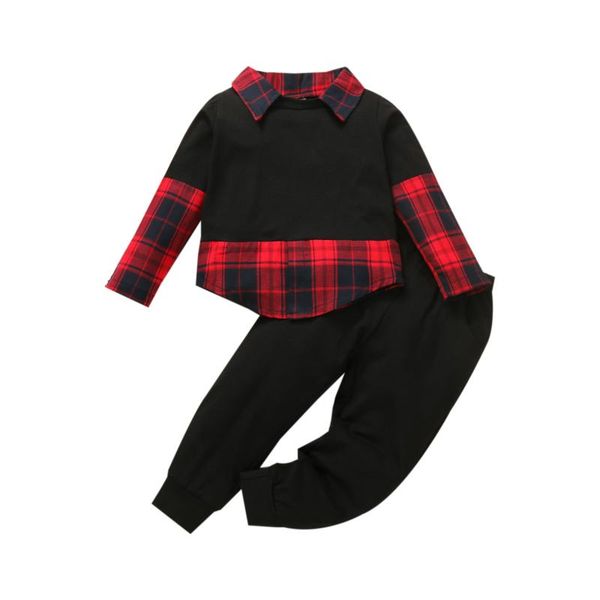 clothing sets 2-6years christmas children's boys two piece set toddler's plaid fake shirt + cauasl pants for kids, White
clothing sets 2-6years christmas children's boys two piece set toddler's plaid fake shirt + cauasl pants for kids, White