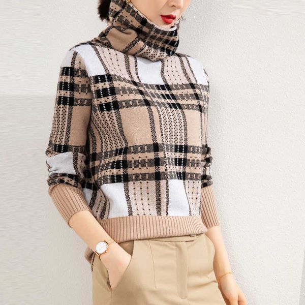 women's sweaters checkered autumn winter sweater women pullover korean style turtleneck contrast color vintage ladies knitted, White;black
women's sweaters checkered autumn winter sweater women pullover korean style turtleneck contrast color vintage ladies knitted, White;black