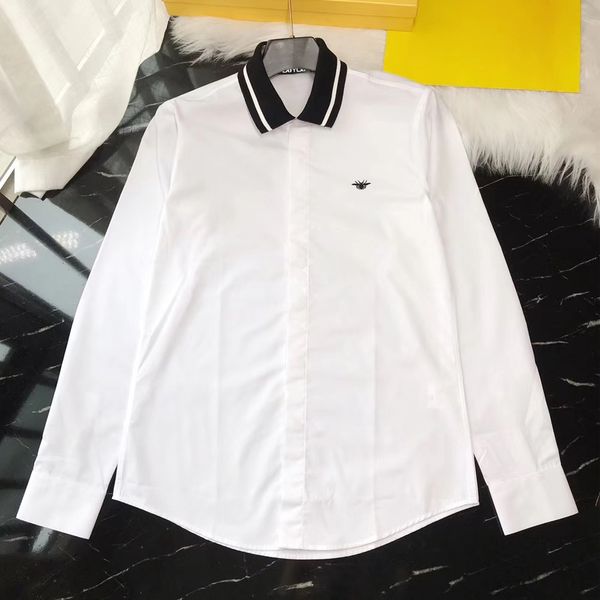 2021 new algodo dos homens vestido camisa masculina listrado colarinho bordado animal de alta qualidade magro ajuste camisas casuais gfgj, White;black
2021 new algodo dos homens vestido camisa masculina listrado colarinho bordado animal de alta qualidade magro ajuste camisas casuais gfgj, White;black