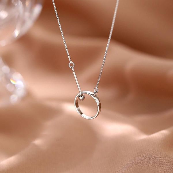 pendant necklaces ring necklace female tide 2021 light luxury niche design sense clavicle chain temperament simple ins cold wind, Silver
pendant necklaces ring necklace female tide 2021 light luxury niche design sense clavicle chain temperament simple ins cold wind, Silver