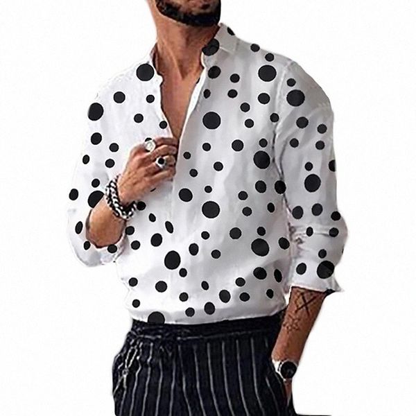 men's shirt polka dot classic collar street casual print long sleeve business casual fashion streetwear white black / spring k2wn#
men's shirt polka dot classic collar street casual print long sleeve business casual fashion streetwear white black / spring k2wn#
