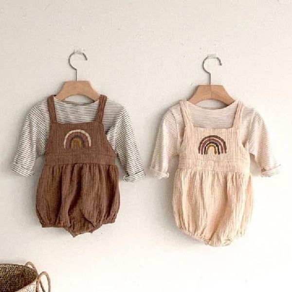 summer infant baby girls braces rainbow rompers + striped t-shirt clothing sets kids girl clothes suit, White
summer infant baby girls braces rainbow rompers + striped t-shirt clothing sets kids girl clothes suit, White