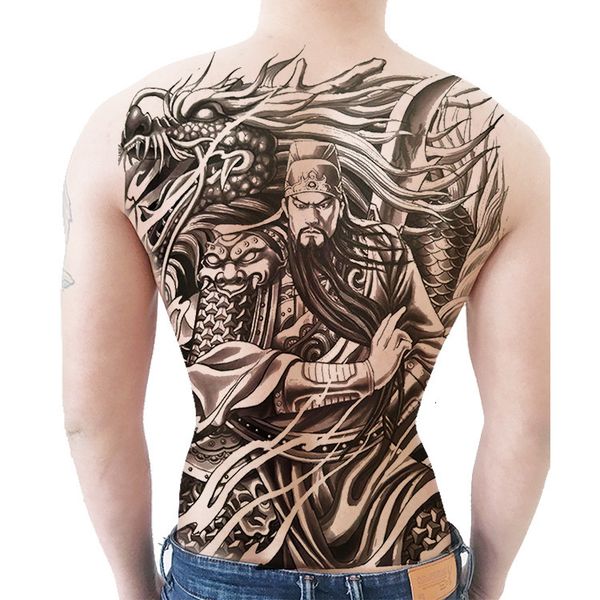 dagger guan gong pan long yu full back tattoo paste waterproof men and women lasting simulation
dagger guan gong pan long yu full back tattoo paste waterproof men and women lasting simulation