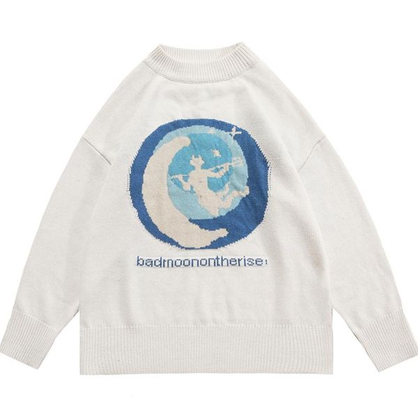men's sweaters men funny letters jacquard couple campus simple casual knitted sweater hip hop loose streetwear male lazy soft pullover, White;black
men's sweaters men funny letters jacquard couple campus simple casual knitted sweater hip hop loose streetwear male lazy soft pullover, White;black
