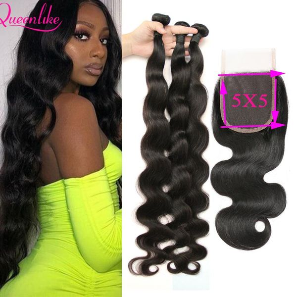 human hair bulks body wave bundles with closure lace remy brazilian 3 30inches extension, Black
human hair bulks body wave bundles with closure lace remy brazilian 3 30inches extension, Black
