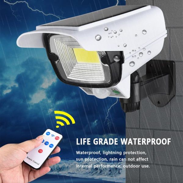 solar lamps motion sensor light adjustable waterproof led wall security dummy camera remote wireless outdoor flood lights
solar lamps motion sensor light adjustable waterproof led wall security dummy camera remote wireless outdoor flood lights