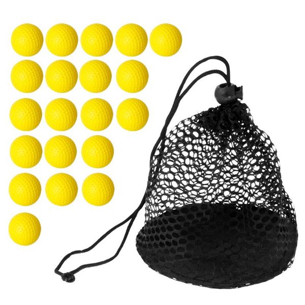 golf training aids 20 pieces pu soft foam balls with nylon mesh net storage bag - great for practice
golf training aids 20 pieces pu soft foam balls with nylon mesh net storage bag - great for practice