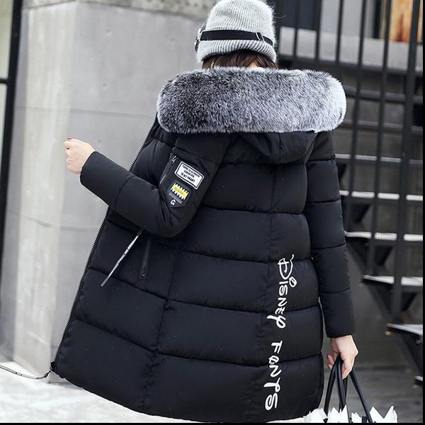 2021 winter women hooded coat fur collar thick warm long jacket female plus size 3xl outerwear parka chaqueta feminino, Black
2021 winter women hooded coat fur collar thick warm long jacket female plus size 3xl outerwear parka chaqueta feminino, Black