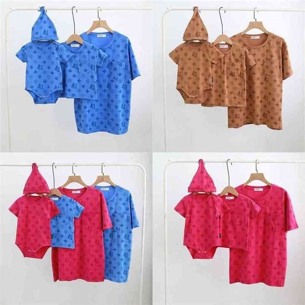 family matching outfit luxurys sports clothes romper t-shirt designed print summer mother father son kids daughter clothing g57ucmq, Blue
family matching outfit luxurys sports clothes romper t-shirt designed print summer mother father son kids daughter clothing g57ucmq, Blue